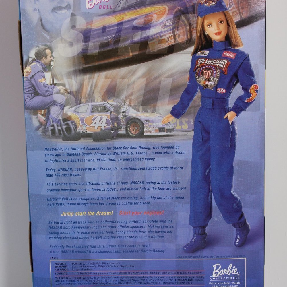 NASCAR Barbie Collector Edition By Mattel New In Box - Picture 6 of 16